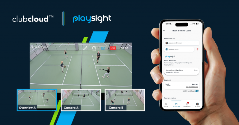 clubcloud™ and PlaySight Announce Seamless Integration of Booking and AI SmartCourt Platforms